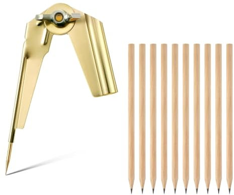 Soeudgh Pencil Compass and Scriber, Compass Scribe Tool, Woodworking Compass Scriber, Accurate Circle Compass Tool for Drawing