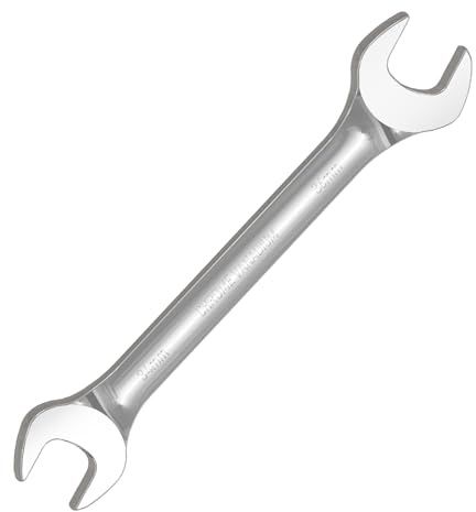 Skweawert Doppelmaulschlüssel, 34 mm x 36 mm, metrisch, Cr-V, Spiegelverchromung, 309 mm Länge, offener Schraubenschlüssel für Demontage von Muttern und routinemäßigen Reparaturen