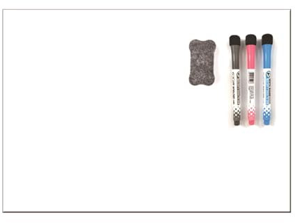 Película para pizarra blanca para nevera con marcador borrable, borrador de esponja para plan de comestibles, tablero de notas para notas y notas