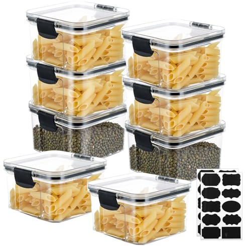 LDXDRU 8 Pack 460ml Plastic Food Storage Container, Square Small Container