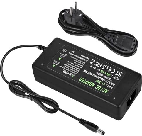 24V 5A Netzteil,120W AC 100-240V zu DC 24V Netzteil Transformatoren Trafo | 120W Spannungswandler Adapter 5,5mm x 2,5/2,1mm DC Jack,Universal Adapter für LED Streifen,LCD Monitor,LED Treiber