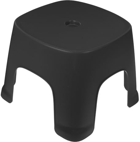 INOOMP Sgabello per Ragazzo Ragazza e Adulti in Plastica Pvc Stabile Antiscivolo Piedi Resistenti, Sgabello da Bagno Impilabile per Assistenza Toilette e Movimenti Intestinali Sani