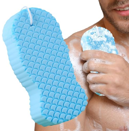 Fruusv Bade Schwämme Für Dusche,3D Körperpeeling Für Damen - Weiches Peeling Duschzubehör geeignet für Frauen Männer Kinder Reisende Hotel Familie Zuhause Badezimmer Dusche Waschraum Toilette und