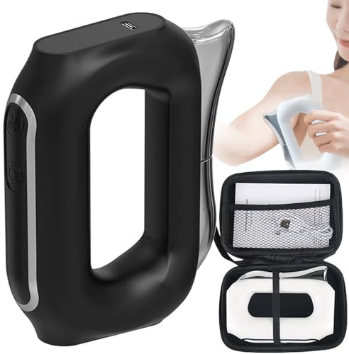 Cuchillo EléCtrico Para Fascia, Masajeador Casero Para Raspar La Fascia, Microcorriente + MicrovibracióN + Calentamiento (5 Niveles De Ajuste), Para RelajacióN Muscular, Alivio Del Dolor Black