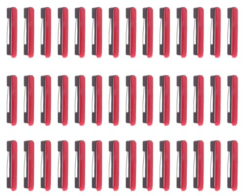 IWOWHERO Alfiler Autoadhesivo de Seguridad Mediano Negro 60 Unidades Pin Plástico para Etiquetas Tarjetas de Identificación y Manualidades Imperdible Resistente para Uso Bricolaje y