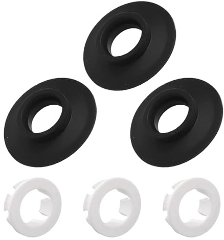 3 pezzi Guarnizione per Valvola di Scarico, per Ideal Standard SV01967, Confezione Gomma Silicio Valvola di Scarico Guarnizione WC, Guarniziones Nera