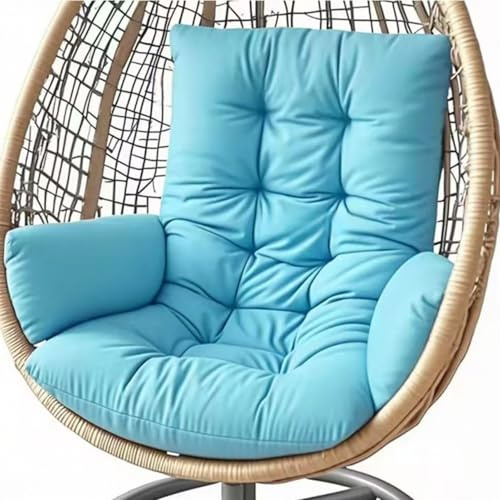 Cojín para silla de huevo, cojines para silla colgante, cojín de reemplazo grueso y resistente al agua para hamaca, cojines para columpio de jardín interior/exterior para columpio colgante (solo