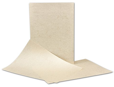50 Stück DIN A4 Papier Bogen - 21 x 29,7 cm - Elefantenhaut HELL - 110 Gramm/m² - Urkundenpapier - Speisekarte - beschichtet
