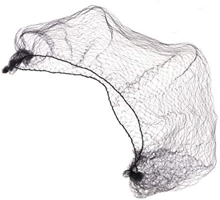 Tinksky 100pcs Hair Nets Invisible Elastic Edge Mesh Dress-up Accessories (Black)