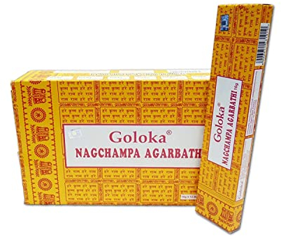 Goloka Nagchampa Agarbathi, incenso, 2 Box