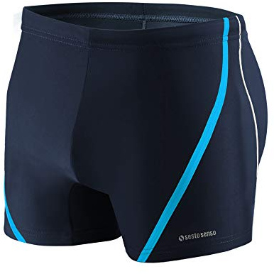 sesto senso Maillot de Bain Homme Boxer Trunks Shorts Pantalon Slips Natation de Sport BD 366 4XL Bleu