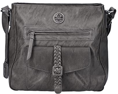 Rieker Damen H1340 Umhängetasche, grau