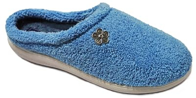 PANTOFOLA CASA DONNA INBLU COLONIA IN SPUGNA (AZZURRO, numeric_36)