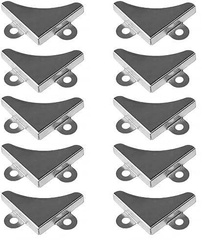 Lot de 10 supports d'angle pour miroirs, clips de fixation en métal pour verre de salle de bain, Images à suspendre