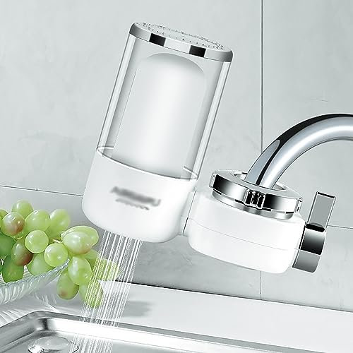 RUYICZB Système De Filtration d'eau Monté sur Robinet, Filtre À Eau pour Évier, Filtre À Eau pour Robinet Réduit Les Polluants Au Plomb, Au Chlore, Au Sable, Aux Métaux Lourds, Etc