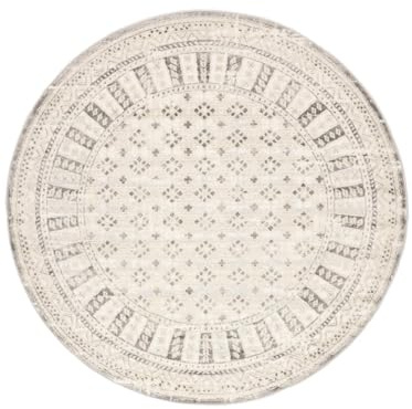 RugVista Venus Teppich, Ø 200 cm, Beige/Greige | Moderne, Rund, Niedriger Stapel, Nur chemische Reinigung, Oeko-Tex 100, Wohnzimmer, Schlafzimmer