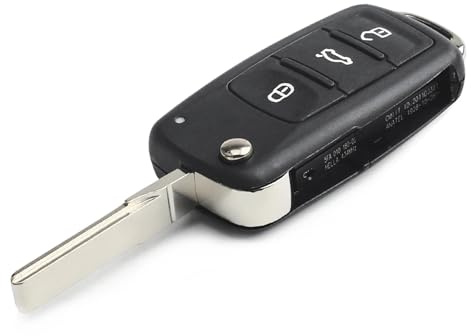 Schlüsselgehäuse für Vw, Vw Caddy Schlüssel, Touran Autoschlüssel | für Vw Polo Sharan Touran Tiguan Beetle Caddy Golf Transporter Scirocco Jetta Ersatzschlüssel Fernbedienung