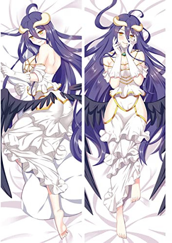 RuiHao Anime Kissenbezug Manga Kissenhülle Für Overlord,Anime Pillowcase Digitaler Doppelseitiger Druck Kissenbezug,Seitenschläferkissen Bezug,Bedding Umarmungskissen Bezu,2wt(2waytricot)-180x60cm
