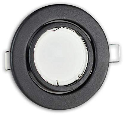 6x LED Einbaustrahler Set anthrazit rund 3 Watt neutralweiß 230V super flach - Einbauleuchte schwenkbar und dimmbar - 70mm Bohrloch Einbau-Spot Decken-Strahler Deckeneinbaustrahler