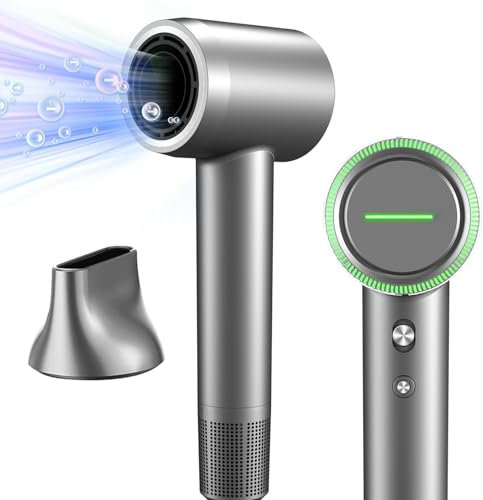 Clemas Ionen Haartrockner mit Bürstenlosem Motor - Schnelles Trocknend 150000 U/min Hochgeschwindigkeits Föhn für Locken, Reise Fön mit 500 Millionen Negative Ionen, für Reisen und Zuhause, Geschenk