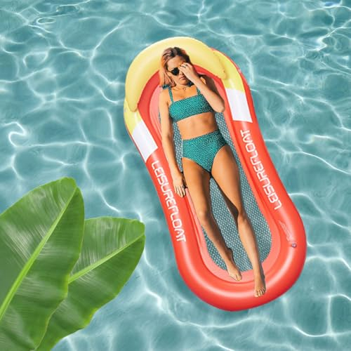 YongSral Colchoneta Piscina Adultos, Flotadores Piscina Adultos, Colchoneta Hinchable Piscina, Colchonetas Inflables Piscina, Colchón de Aire para Piscina, Hamaca Inflable para Adultos y Niños (B)