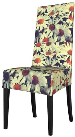Amrole Dehnbare Stuhlhussen mit Vintage-Blumen, für Esszimmerstuhl, Sitzbezüge für Zuhause, Restaurant, Party, Esszimmer