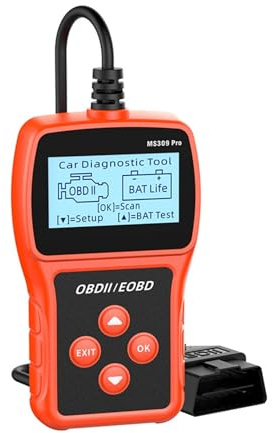 EDEDE Auto Diagnosi OBD, Strumento di diagnosi guasti Auto Strumenti di diagnostica del Motore Auto Scanner OBD2 Lettore di Codici Dati in Tempo Reale Supporto di più Lingue per Auto