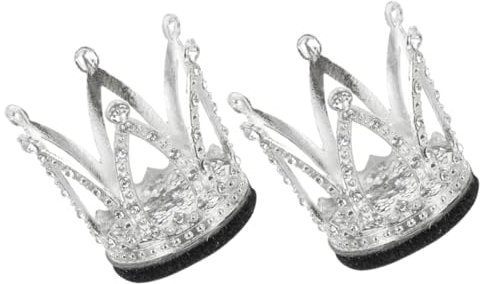 Helmverzierungen 2 Stück Strasskrone für Helm, Weihnachten Geschenkideen
