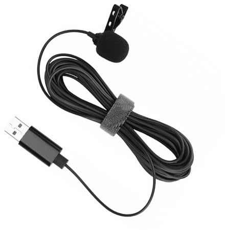FUNOMOCYA USB-mikrofon Für Live-übertragungen Clip-mikrofon Kompatibel Mit Smartphone Kragen-Clip-Design Für Professionelle Tonerfassung