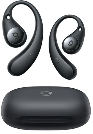 Baseus Eli Sport2 Auriculares Open Ear, Auriculares Deportivos de Conducción Aérea con Curva de Confort en S, 45H de Reproducción, SuperBass 2.0, IPX7, Bluetooth 6.0, Llamadas Claras con 4 Mic AI