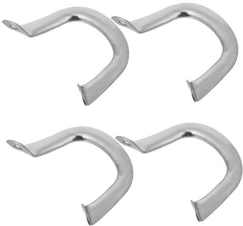 Cabilock 4pezzi Manici Laterali per Pentole in Acciaio Resistente Doppio Orecchio Resistenza Alte Temperature Impugnatura Comoda per Cucinare
