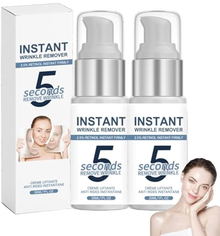 5 Sekunden Lifting Firming Anti-Aging, Antifaltencreme Soforteffekt, Tränensäcke und schlaffe Haut, Faltencreme mit Soforteffekt, Instant Face Tightener Cream, Faltencreme Instant Faltenentferner (2)