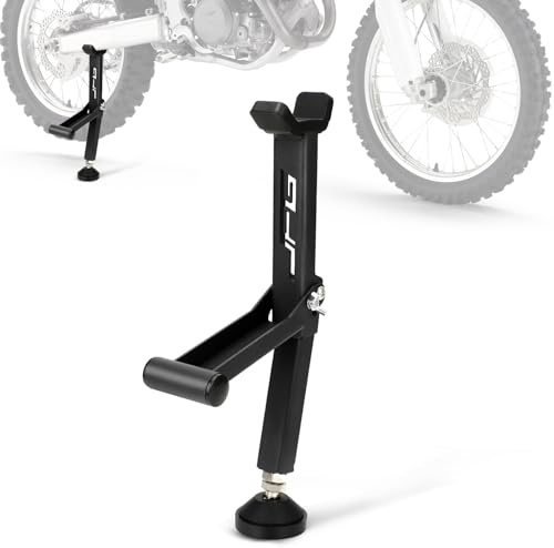 Motorrad Hinterrad Hebeständer Ständer Hinterradständer Seitenständer Montageständer Kettenrad-Reinigungsrolle Universal für Motorräder Dirt Pit Bike (Schwarz)