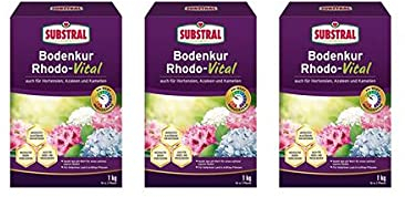 Scotts Rhodo-Vital 3 kg - Dünger zur Bodenverbesserung für Säureliebende Pflanzen