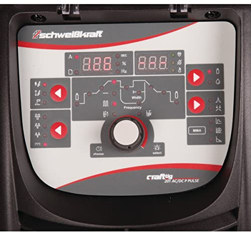Schweißkraft CRAFT-TIG 201 AC/DC P PULSE Set Tragbarer WIG AC/DC Inverter