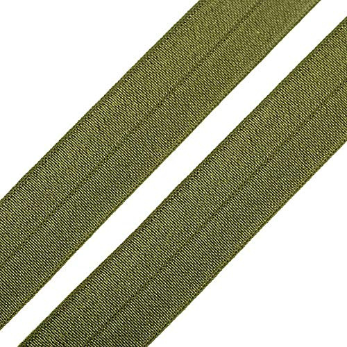 1m Einfassband 20mm hochelastisch 44% Elastan gefalzt Meterware Faltgummi Schrägband Farbwahl