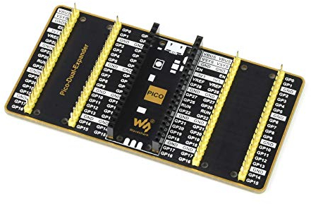 Dual GPIO Expander for Raspberry Pi Pico Mini Board Two Sets of Male Headers for Connecting More Raspberry Pi Pico Expansion Modules