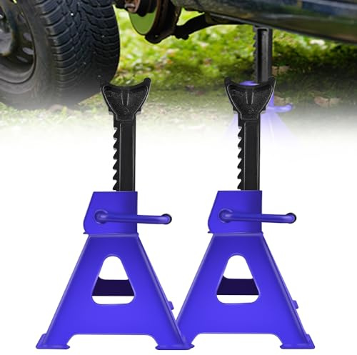 Unterstellböcke 3 Tonnen, Stützböcke Kfz, Wagenheber Ständer, Wohnwagen Stützbock, Automotive Unterstellbock Höhenverstellbar 290-430mm, Stahl, 1 Paar
