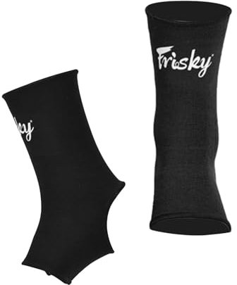 LOVIVER Muay Thai Knöchelbandage, Knöchelschutz, Kindersocken, Knöchelbandage, Fußbandage für Laufen, Fitnessstudio, Taekwondo, Kampfsport, MMA, schwarz S