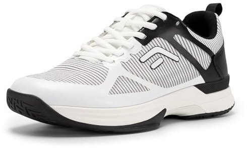 FitVille Herren Tennisschuhe Extra Weit Sportschuhe rutschfeste Hallenschuhe Atmungsaktive Badminton Schuhe Bequeme Sneaker