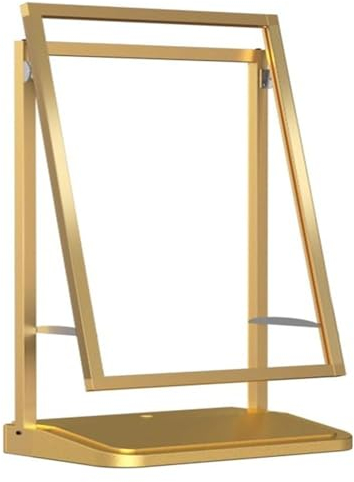 Billboard-Displayschild, Bodenstehender, winddichter Plakatständer, Werbedisplayhalter für Außenwerbung für Hochzeiten, Restaurants oder Geschäfte (Farbe: Gold, Größe: 63,5 x 40 x