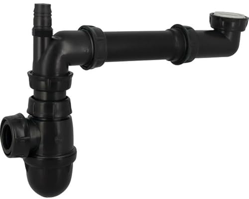 Siphons universel avec tubulure gain de place - NICOLL - Lavabo et Évier - Matières recyclées