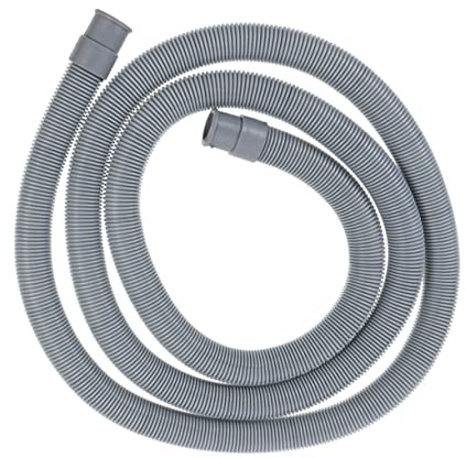Generic 2m Washing Machine Drain Hose Extension Flexible Washer Discharge Hose Connector and Clamps for Home Kitchen and Bathroom Water Draining