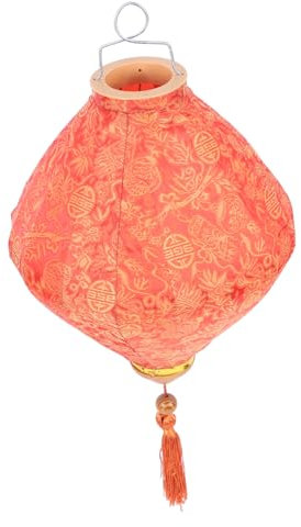 CAXUSD Seidenlaterne Mit Laternenanhänger Für Haushalt Traditionelle Chinesische Laterne Neujahrslaternendekor Hängendes Neujahrsornament Für Festivaldekor
