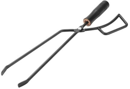Gatuida Pince Barbecue Longue Résistante pour Clip Pratique pour Barbecue Extérieur Pince à Robuste pour Manipuler Bûches et Braises