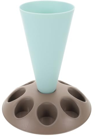FONDOTIN Support de Poche à Douille Bleu pour Pâtisserie Support Multifonction avec Fentes pour Douilles Organiseur de Sacs à Glaçage Accessoire de Décoration Gâteau Rangement Ustensiles