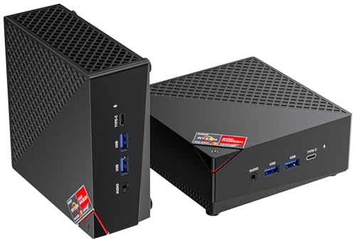 ACEMAGICIAN AM06Pro Mini PC, AMD Ryzen 7 7730U (8C/16T, jusqu'à 4,5 GHz), 32 Go (2 x 16) DDR4 1024 Go (1 to) SSD, Mini Ordinateur de Bureau avec Triple écran 4K, Type-C, Dual Ethernet, WiFi 6,BT 5.2