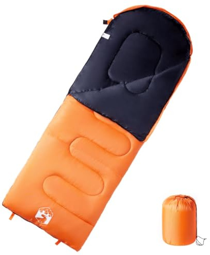 Schlafsack Winter Deckenschlafsack,Schlafsack für Erwachsene Camping 3-4 Jahreszeiten,Campingausrüstung für Wandern, Rucksackreisen und Campen