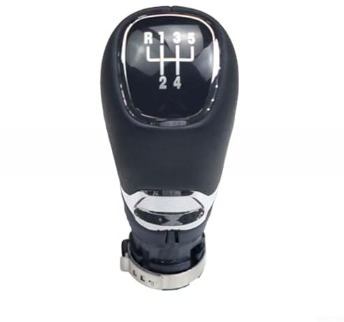 Pomo de palanca de cambios de cuero negro para Skoda Octavia Tour 1996-2011 y para Golf 4 1997-2006 con eje de apertura de 23 mm, pieza de repuesto de mango de cambio de transmisión manual (R5)