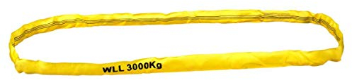 Rundschlinge, WLL 3000 kg, gelb, Länge 4 m, Umfang 8 m